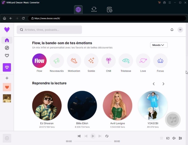ajouter de la musique de Deezer