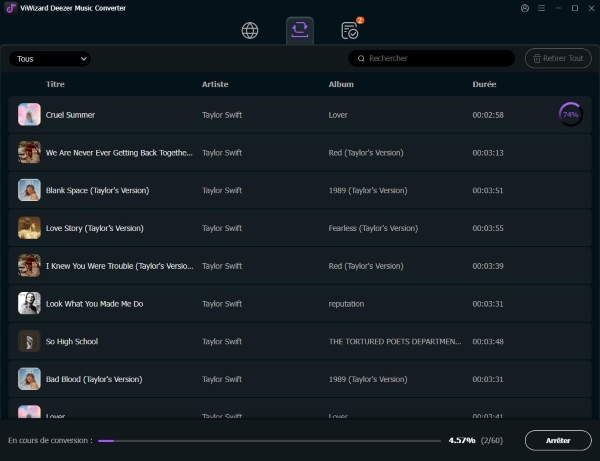 convertir deezer musique