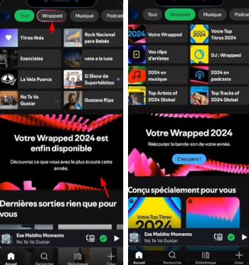 Accéder à spotify wrapped 2024