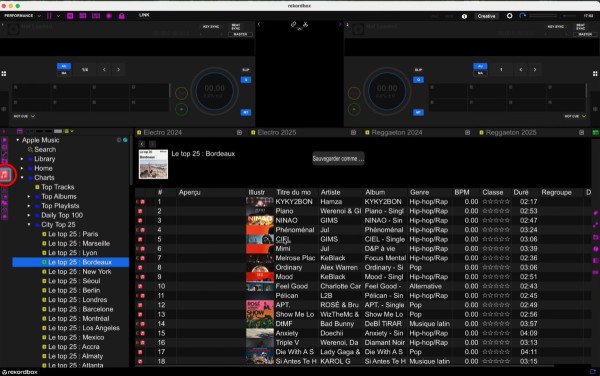 utiliser apple music dans rekordbox
