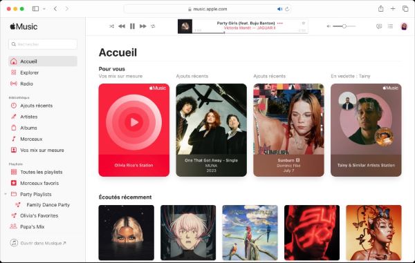 interface apple music