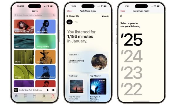 apple music replay sur téléphone