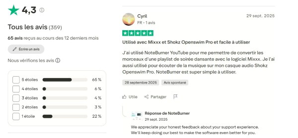 note trustpilot noteburner