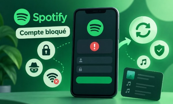 compte spotify bloque solutions