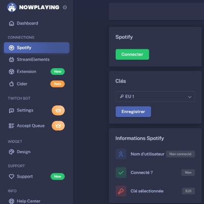 connecter compte spotify