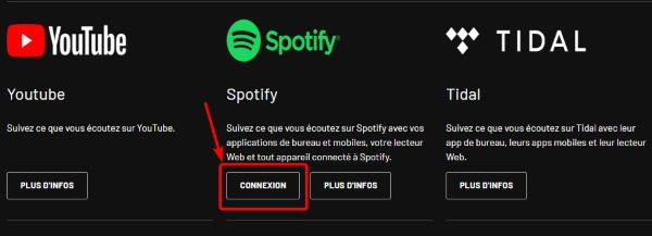 connecter Spotify à last fm trackmymusic