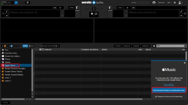 Connectez-vous à Apple Music avec Serato DJ