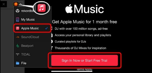 Connexion à Apple Music