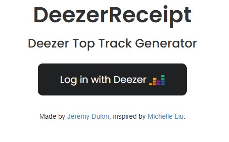 connectez-vous avec Deezer
