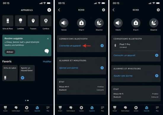 Connexion Bluetooth Alexa