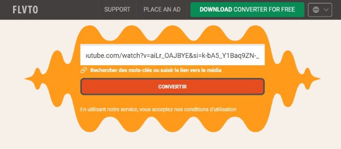 convertir avec flvto