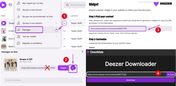 deezmate deezer url
