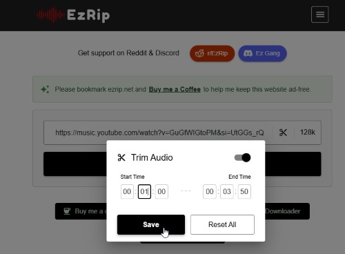 découper un fichier audio