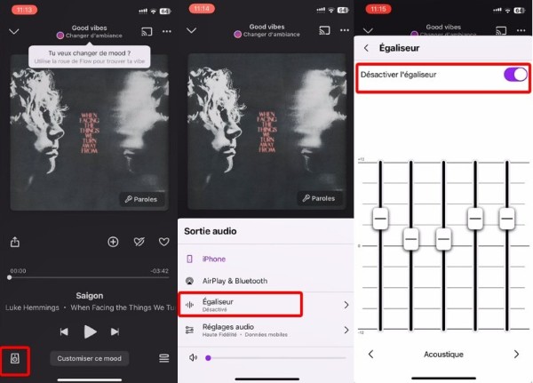 égaliseur de deezer