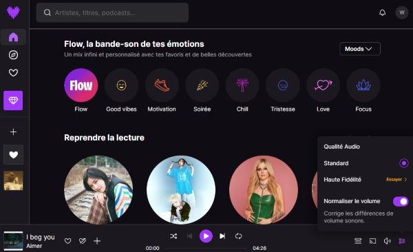 deezer lecteur web