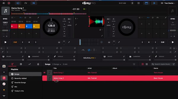 mixer apple music avec djay