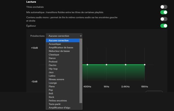 configurer l'égaliseur Spotify pour Windows