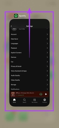 éteindre spotify