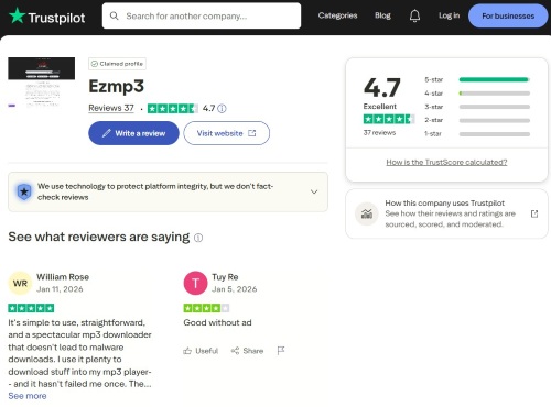 ezmp3 trustpilot