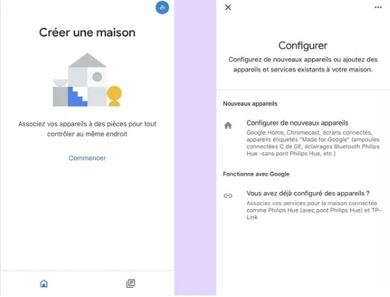 configurer un appareil