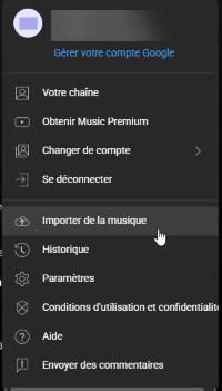 importer de la musique Spotify sur YouTube Music