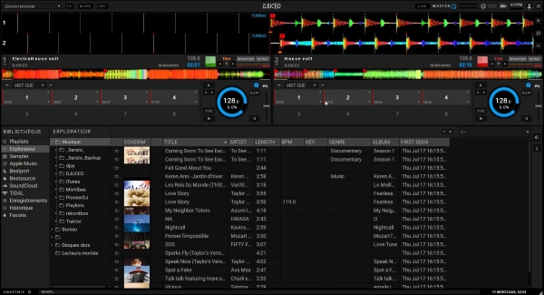 importer des dossiers musicaux dans DJUCED