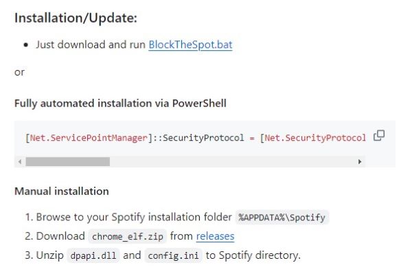 installer blockthespot