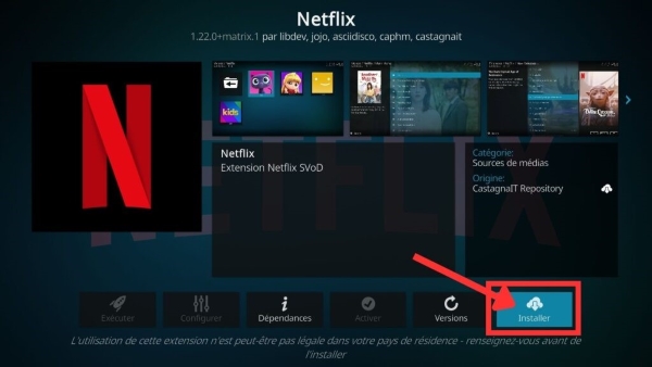 installer Netflix sur Kodi