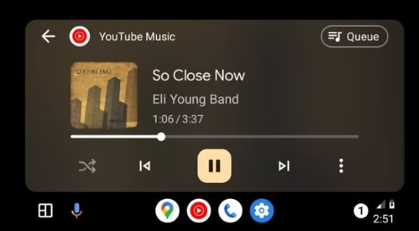 Jouer youtube music sur android auto