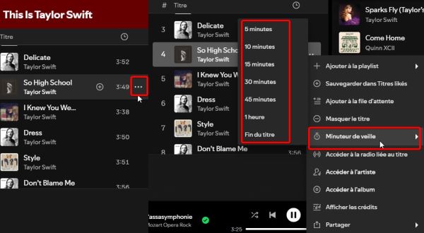 activer minuteur de veille