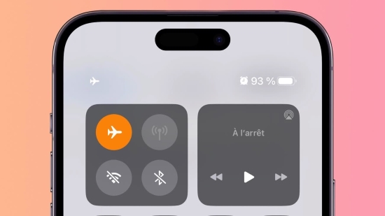 mode avion iphone