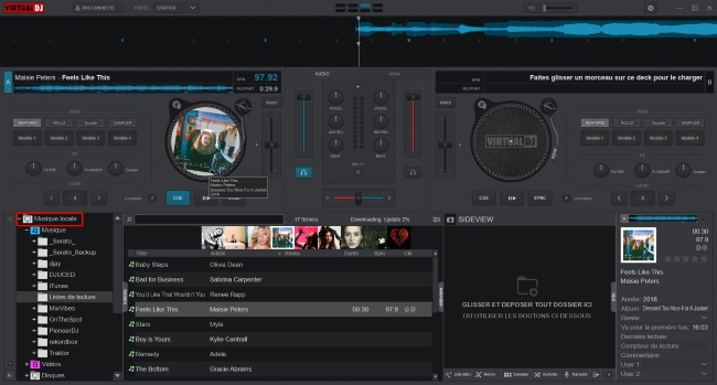 musique local virtual dj