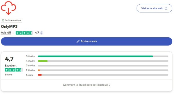 note trustpilot onlymp3