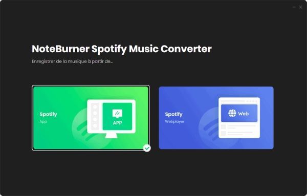 notebuner interface principale