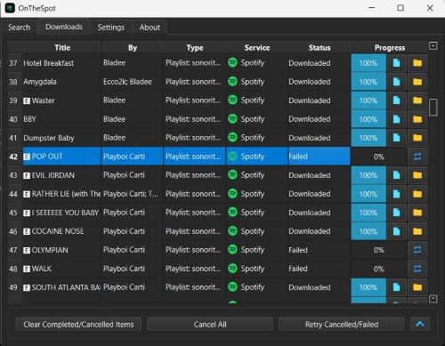 télécharger de la musique spotify avec onthespot