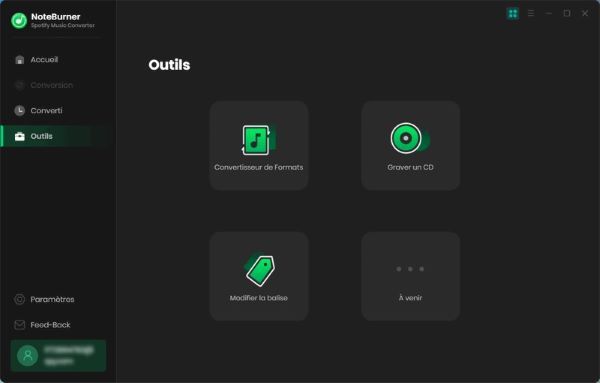 outils intégrées noteburner