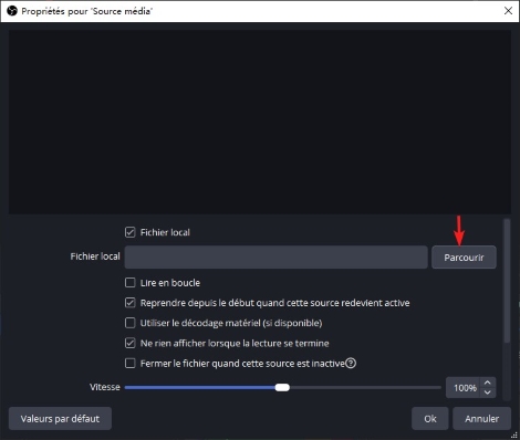Importer de la musique Spotify vers OBS