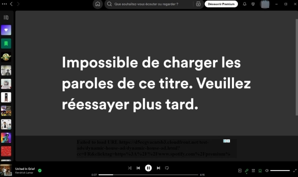 spotify paroles