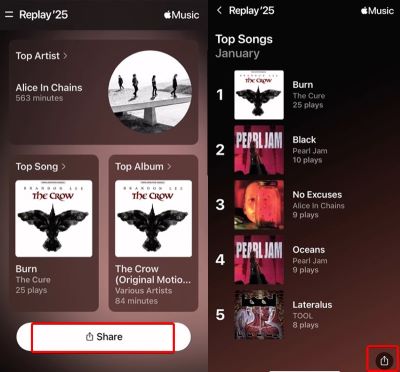 trouver Apple Music Replay sur web