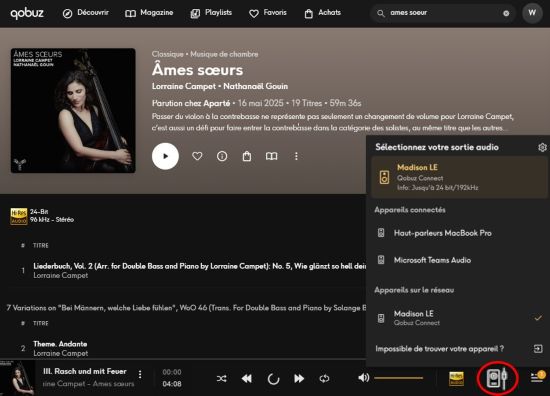 Qobuz connect bureau