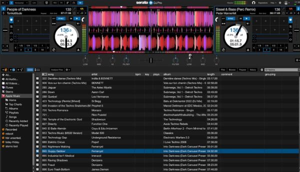apple music dans serato dj pro