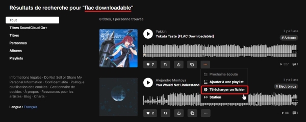 télécharger les chanson SoundCloud