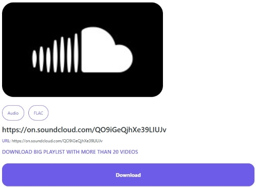 Télécharger de la musique en flac avec Soundcloudrips