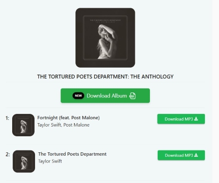 spotidown télécharger album
