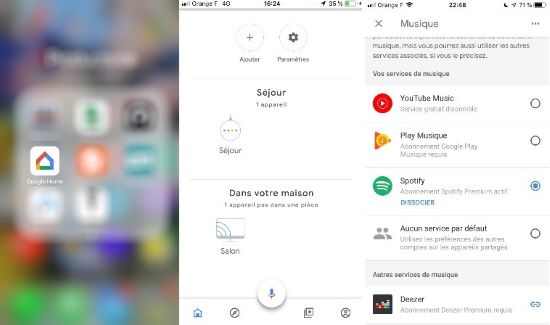 Spotify par défaut