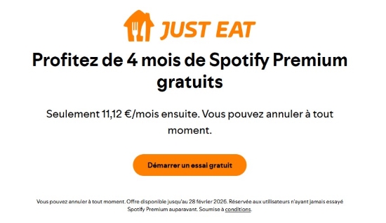 spotify premium lieferando
