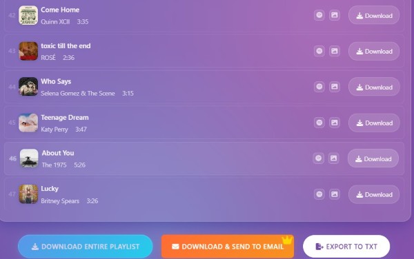spotisaver analyse le lien