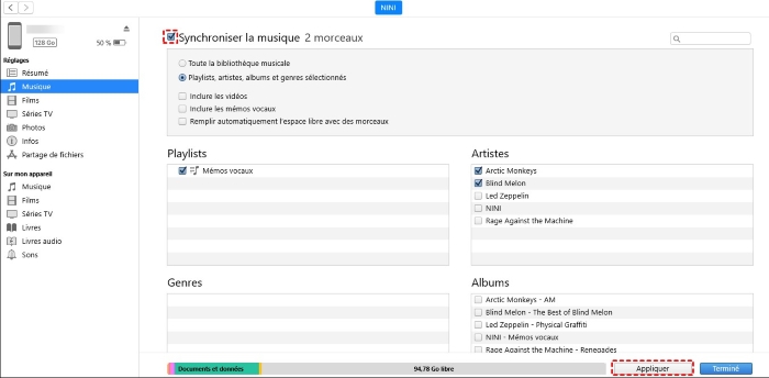 mettre de la musique Deezer sur ipod