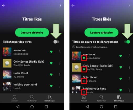 télécharger playlist sur spotify moblie