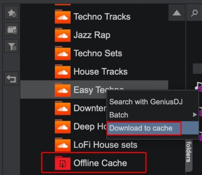 télécharger soundcloud vers le cache